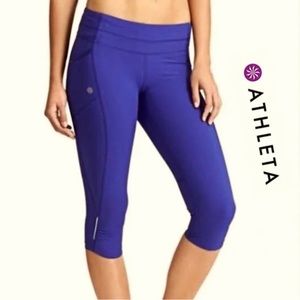 ATHLETA BLUE CROP LEGGING- SIZE S